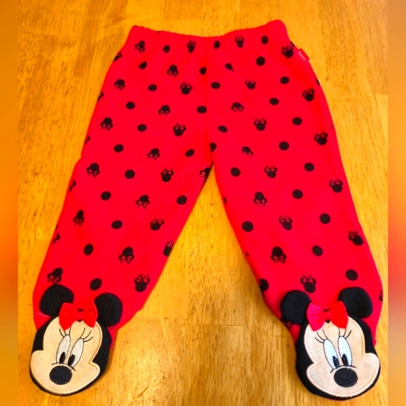 Disney Other - Disney Red Minnie Mouse‎ Pajama Bottoms